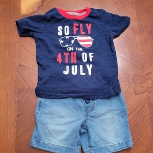 4th of July baby boy outfit 18 months old infant boy clothes